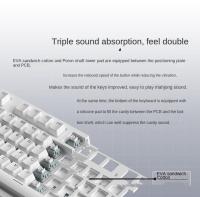 Teclado Mecánico con Instalación de Almohadilla Intercambiable al Calor del 75%, Pantalla TFT, Modo Triple, sin varillas/Cableado 4000mAh RGB LED - details 13