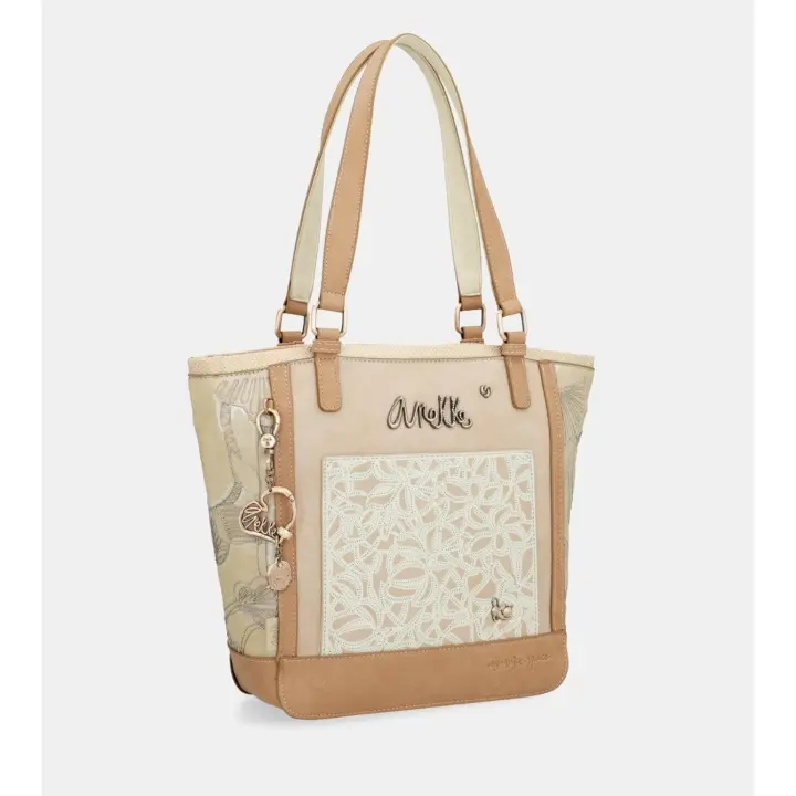 Anekke mod. 40822-134 - Bolso combinado en varios tonos con asas de hombro y dibujos florales - 1