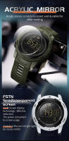 Reloj Deportivo Para Hombre SANDA 50M Impermeable LED Digital Calorías Fitness Running Pulsera Militar Con Pantógrafo Y Alarma - details 10