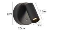 Lámpara De Lectura LED Recargable USB Con Base Magnética Y Tipo-C Para Dormitorio Luz De Pared Dimmable Para Habitación Moderna - details 9