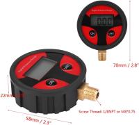 Manómetro digital de presión de neumáticos, Manómetro digital LCD para neumáticos de coche, Manómetro digital LCD para neumáticos de coche, carro, moto, 0-200 PSI - details 1