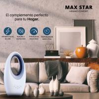 Max Star Ventilador sin Aspas con Mando a Distancia 3 Velocidades Purificador de Aire Oscilante Temporizador Luces LED Silencioso y Potente Hogar Oficina Dormitorio - details 0