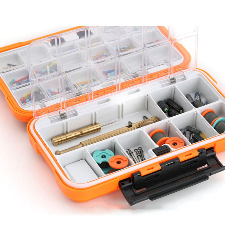 2 Cajas De Cebo Para Pesca | 7 Y 9 Compartimentos, Negras, Impermeables, Para Organizar Anzuelos Y Señuelos