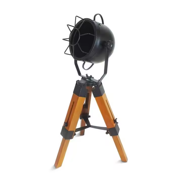 Barcelona LED Lámpara de pie vintage con trípode "TACHICOM" - 1