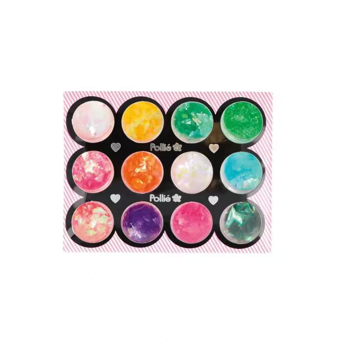 POLVOS DECO NAIL ART TERCIOPELO 0,5GX12 COLOR (marca: Pollié) - 1