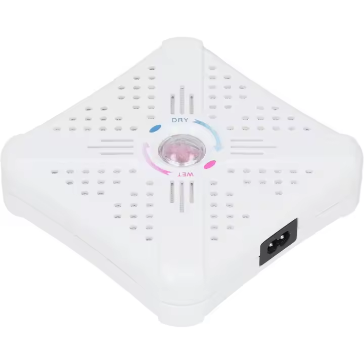 Deshumidificador Mini secador de Aire Colgante portátil Reutilizable ELIMINACIÓN DE Humedad Herramiento de absorción Blanca Bajo Ruido para Ropa de Armaria EU 220V - 1