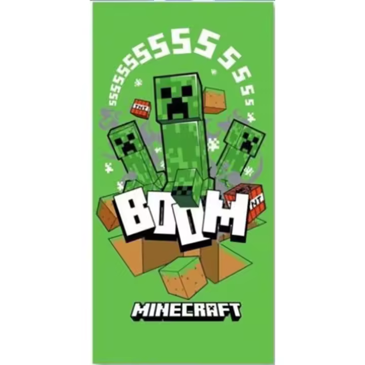 Bimba Pimba Toalla Minecraft 70x140cm 100% poliéster - 1