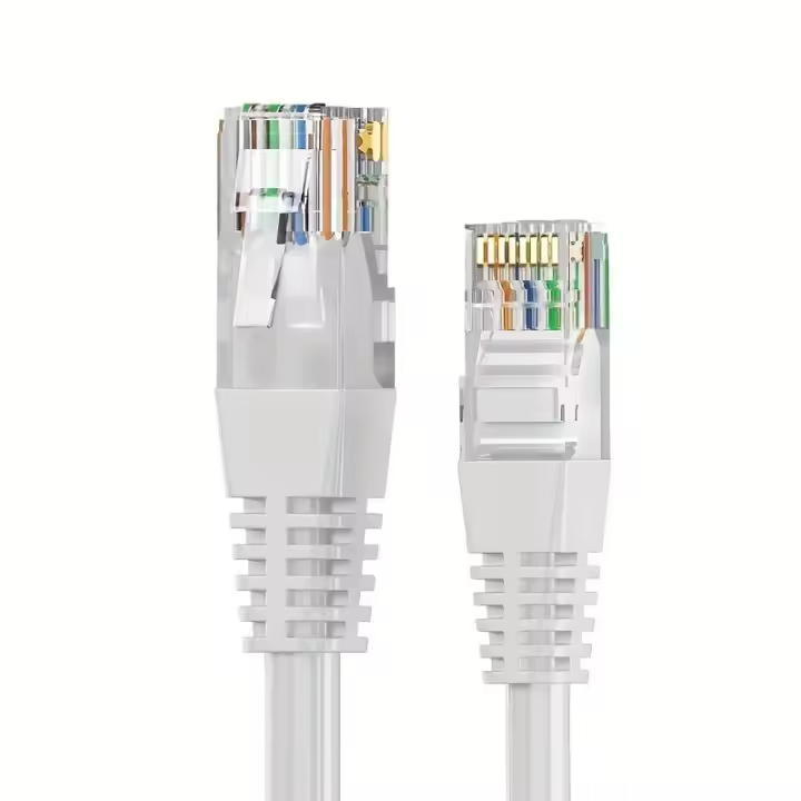CABLEPELADO Cable de Red, Cable LAN, Cable de Datos, Cable Gigabit, Cable RJ45, Cable de Comunicaciones, Cable Trenzado, Categoría 6A, Compatible PC, PS4, PS5, Xbox, Smart TV, Server, 50 cm, Blanco - 1