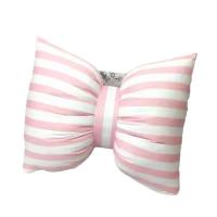 Cojín De Lumbar Rosa Con Rayas 25x18CM Para Sofá Oficina Fotografía Almohada De Espalda Decorativa Con Relleno De PE Espuma - details 1