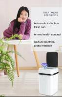Bandeja Inteligente De 15L Con Sensor Automático Cubierta Impermeable Reciclaje Para Cocina Baño Hogar Contenedor De Basura Ecológico Rectangular - details 9