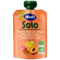 Hero Solo pack de bolsitas bio Manzana, Melocotón y Mango 100% ecológicas. Para bebés desde 4 meses. 6x100g - details 0