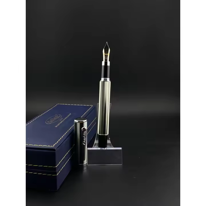 Pluma Conklin Stylograph With Matte Finish Polar White - 1