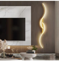 Lámpara De Pared LED Moderna Para Dormitorio Y Sala De Estar Luz De Noche Dorada Con Fuente De Luz LED Decoración Para Hogar Y Sofa - details 19