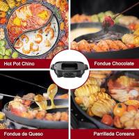 Start Electric | Parrilla y Hot Pot 2 en 1, Potencia de 1800W, Eléctrica, Parrilla para Barbacoa, Olla Multifuncional, Antiadherente | Marca Yonhoo - details 6