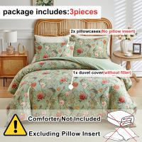 Set De Fundas Para Edredón 3pcs 100% Microfibra Cama Todas Las Estaciones Suave Y Amigable Con La Piel Sin Almohada - details 0