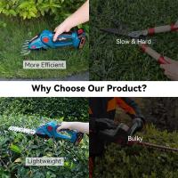 2 en 1 Cortasetos eléctrico, podadora de mano inalámbrica, recargable, herramienta de jardín para batería Makita de 18V, recortadora eléctrica de setos Equipado con un enchufe de batería de la UE - details 1