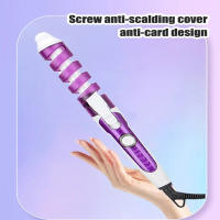 Rizador De Pelo Automático Espiral Multicolor Aparato De Estilo Doméstico Para Cabello Tamaño Único Temperatura Máxima 200 °C Secado Y Rizado Juntos - details 1