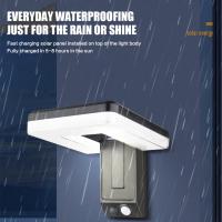 Lámpara De Pared Solar LED Plegable 120° Impermeable Con Sensor De Movimiento 3 Modos Luces De Calle Para Jardín Decoración - details 2