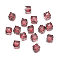 50pcs/lot Perlas De Cristal Transparente Cuadradas Para Manualidades Joyería Cadena De Teléfono Accesorios Espaciador Collar - details 9