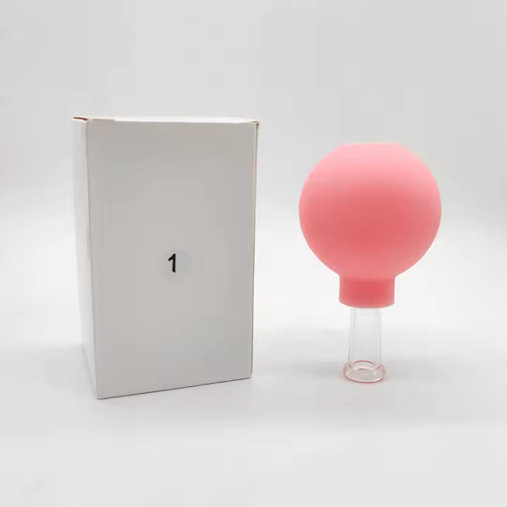 1Pc Juego De Copas De Succión De Vacío Azul Y Rosa PVC Para Masaje Corporal Y Acupuntura Meridiana Terapia China Médica - 1