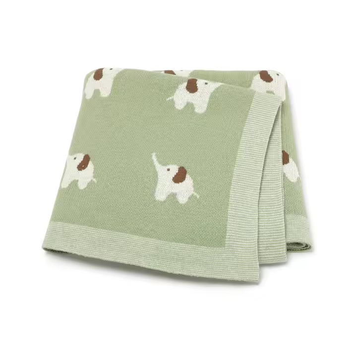 Manta De Seguridad Para Bebés Recién Nacidos Con Estampado De Animales Algodón Suave Y Transpirable Para Niños Y Niñas De 0 a 24 Meses Manta De Recibimiento Para Bebés - 1