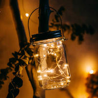 Luz Solar LED Para Botella De Mason Impermeable 20/10 Lámparas Colgantes Para Jardín Patio Porche Decoración Sin Batería - details 21