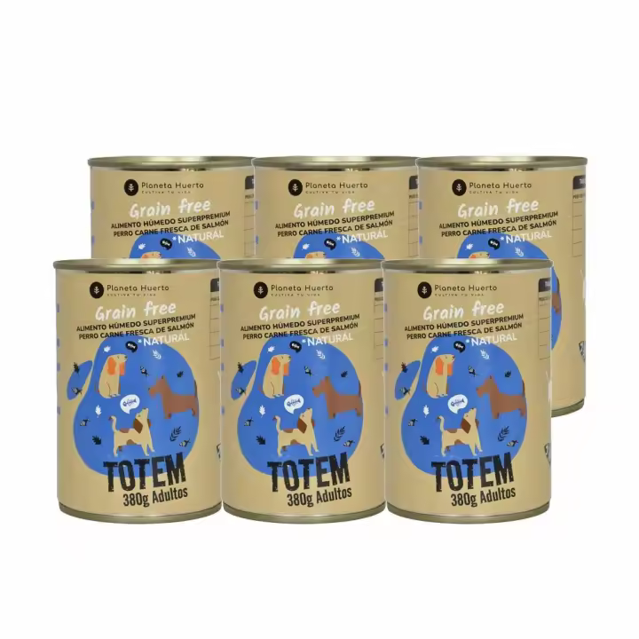 Planeta Huerto Pack 6 X Comida Húmeda Grain Free Superpremium para Perro Salmón 380 G - 1