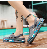 Sandalias con plataforma de camuflaje para hombre, zuecos con suela Eva, a la moda, para verano y exteriores - details 11