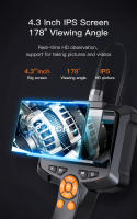 Cámara De Endoscopio Industrial 4.3" Con Lente Dual HD 1080P Inspección De Coche Cámara De Tubería Con LED IP67 Impermeable - details 3