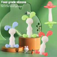 1PC Juguete Antienherrumbre Para Bebé Dientes De Silicona Colores Conejo Mordedor Deporte Y Juego Para Bebés - details 12