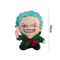 Figura De Anime One Piece 20cm Zoro Luffy Chopper Peluche Juguetes Lindos Muñeco De Peluche Colgante Para Niños Regalos De Navidad - details 6