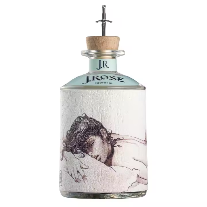 J.Rose London Dry Gin (JR01) 70cl, 43% vol alc – Exclusiva Ginebra Italiana con diseños de Milo Manara - 1
