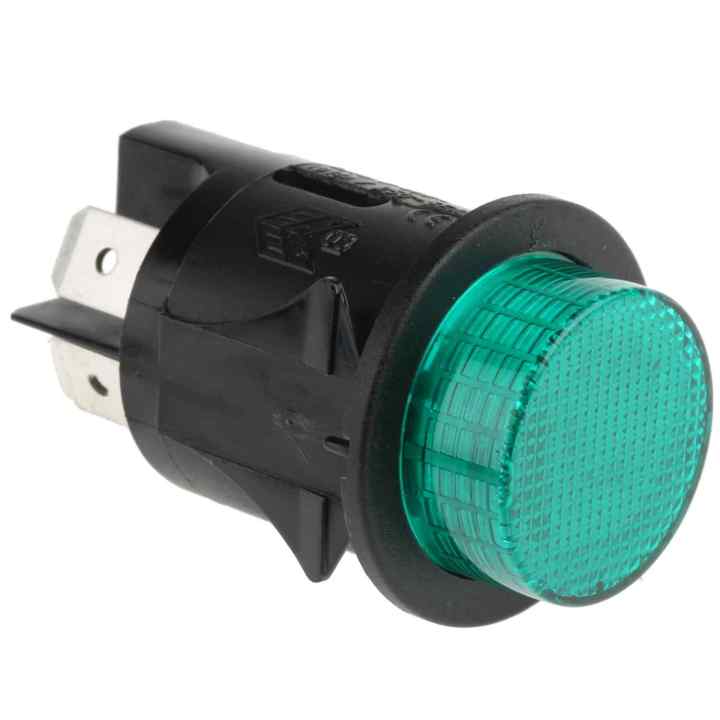 Oiyagai 10 Pezzi Interruttore a Bilanciere con Luce Verde KCD4 DPST 4 Pin 16A 250V ON OFF da Pannello per Controllo di Alimentazione e Progetti Fai-da-te