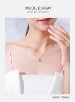 Zenyth-Collar with Colgante de Cuentos de Amor Romántico de Plata s925, Diseño de Nicho Femenino, collar INS, Cadena simple y versátil en forma de corazón. - details 2
