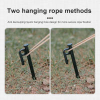 4Pcs Palos De Tenda Para Camping Al Aire Libre Herramienta De Acero Fuerte De 30cm Accesorios De Tenda Negro Para Canopy Y Awaníng - details 8