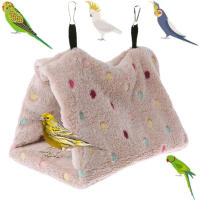 Nido De Hamaca Triangular Para Perros Y Gatos Casa De Aves Colgante Manta Térmica Para Invierno Tent De Cages Portátil Suministros Para Mascotas - details 1