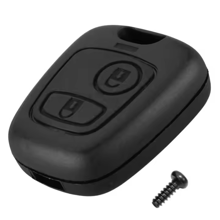 Ociodual Carcasa de Recambio Llave sin Espadin Compatible con Citroen C1 C2 C3 C5 Xsara Saxo Berlingo Picasso Negro 2 Botones - 1