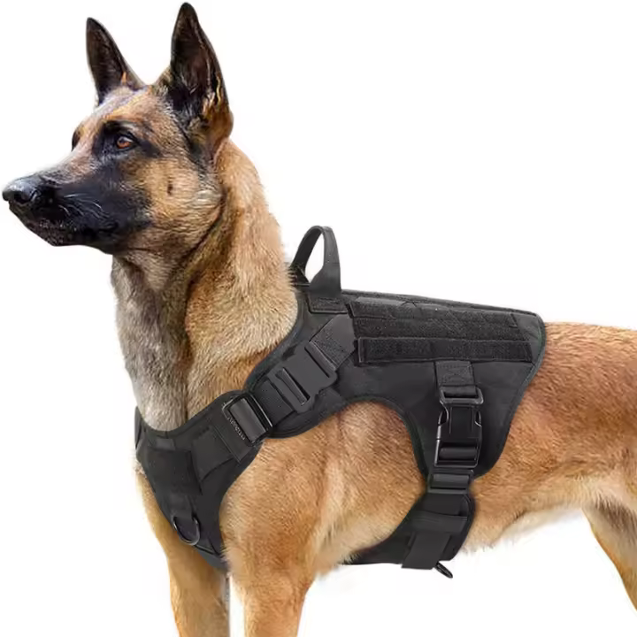 Arneses tácticos para perros, chalecos con anilla para perros de trabajo militares, arnés de entrenamiento sin tensión, L - 1