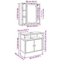 Set de Muebles de Baño de 2 Piezas de Madera Vieja y Madera Ingenierizada - details 7