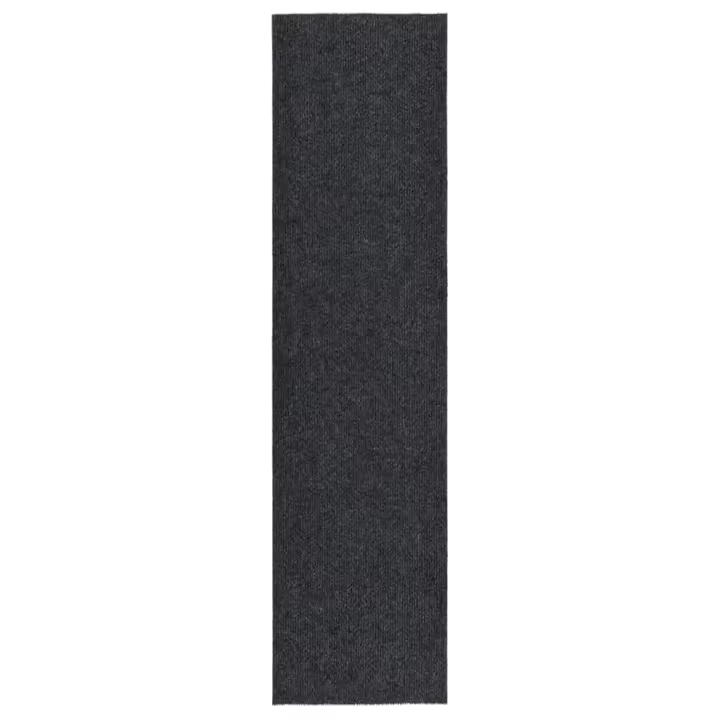 vidaXL Alfombra de pasillo atrapa suciedad 100x400 cm gris antracita - 1