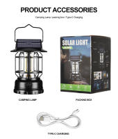 Lámpara De Camping Recargable USB Portátil Con Carga Solar Luz De Tenda Ajustable Sin Dimensión 3000-5000K Hecho De Aluminio - details 12