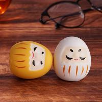 Muñeca Daruma De Cerámica Japonesa 1/6pcs Encanto De Suerte Adorno De Fortuna Ornamento De Paisaje Decoración Para El Hogar Accesorios Miniatura Regalos - details 12