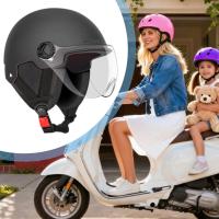 Casco De Bicicleta Eléctrica Con Protección De Orejas Anti-UV Transpirable Seguridad Para Scooter Eléctrico Ciclismo Adultos Niños Mujeres - details 4
