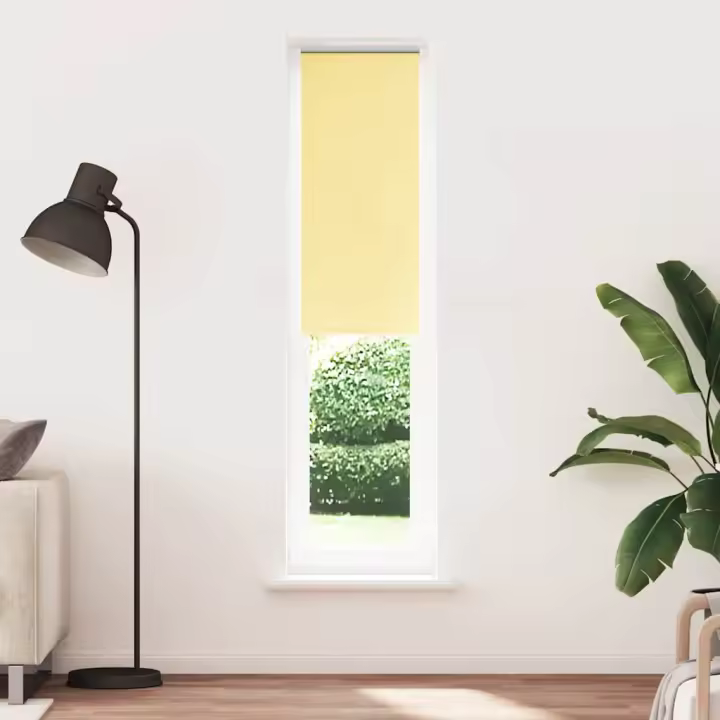 Estor Enrollable Opaco Amarillo 55x230 cm Tela Ancho 50,7 cm - 1