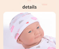 Muñeca Bebe Reborn De 35cm Silicona Realista Para Niñas Y Niños Muñeca Emoticon Llorando Juguete Interactivo Para Niños Mayores De 3 Años - details 3