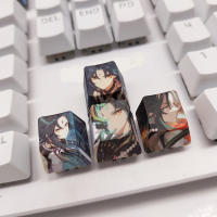 Juego De 4 Keycaps R4 Anime Dibujos Animados Decorativos Para Teclado Mecánico PBT Sublimación Personalizable Accesorios De Computadora - details 6