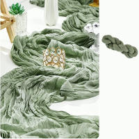Camino de Mesa plisado de Gasa, chimenea de Mesa de tela de quesoes, chimenea de Mesa para decoración de Bodas, Fiesas, días festivos - details 3