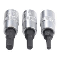 Juego De 3 Piezas De Brocas Hexagonales De 1/4 Pulgada H3 H4 H5 H6 H7 H8 Acero De Cromo Vanadio Para Tornillos De Presión Cilíndrica - details 7