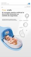 Capazo portátil-capazo de viaje/exterior ergonómico y plegable con mosquitera aisrante y transpirable - details 4