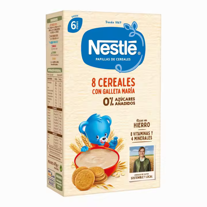 PAPILLA CEREALES 8 CEREALES GALLETA - NESTLE - 1